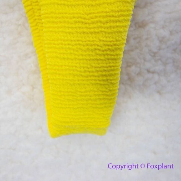 New! Set! Mello the Label low‎ cut top and Brazilian bottom Limao yellow, size M - Picture 9 of 16